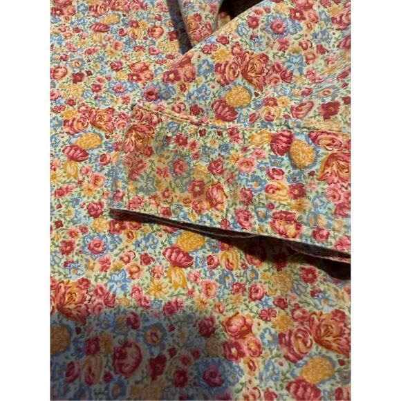 Vintage Winnie The Pooh Embroidered Pink Floral Button up Women’s Shirt Size XL - Picture 9 of 11